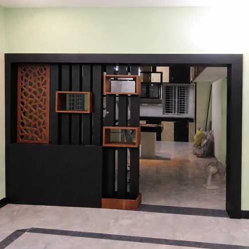 wooden kitchen divider design